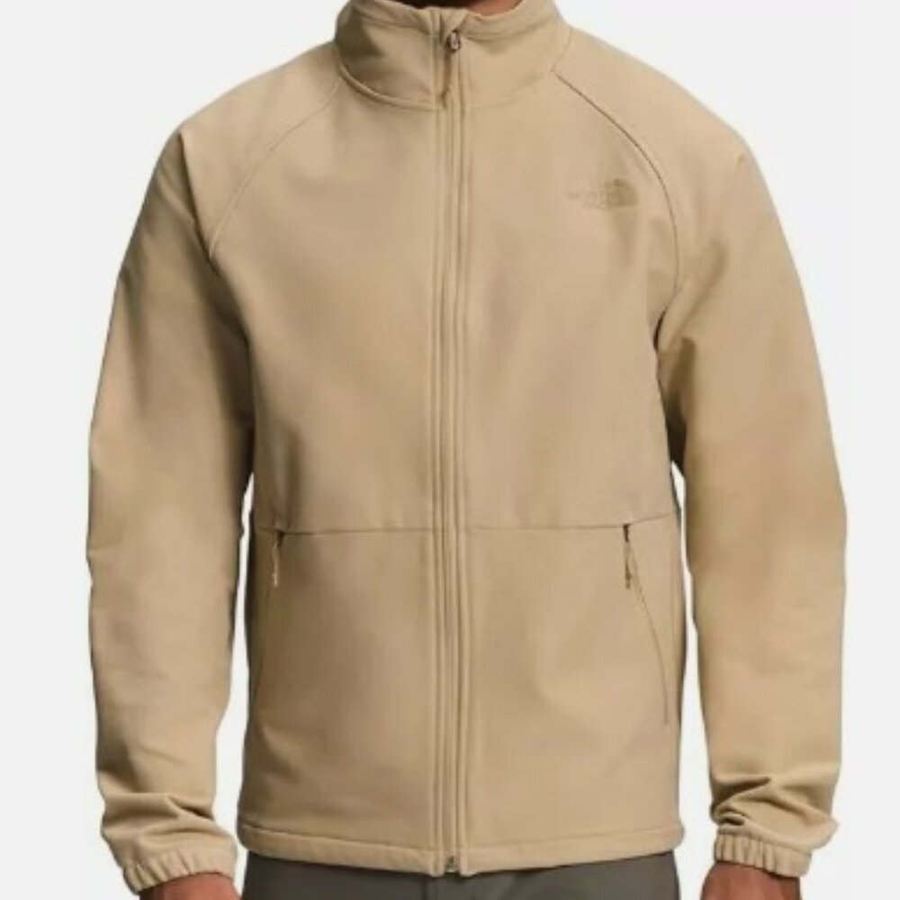 THE NORTH FACE NF0A7UJNN51-L MENS CAMDEN SOFT SHELL JACKET KHAKI HEATHER